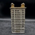 Antique Cast Iron A C Williams 6 Post Skyscraper Building Still Coin Bank