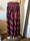 Vtg 50 s Eugenia Worthington Striped Long Skirt S m Pockets Lagenlook