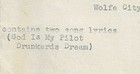 1952 Wolfe City Tx  Ethel P  Hanson  copyrights  2 Songs By Mailing To Herself