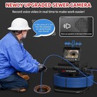 4 3  Lcd Monitor Sewer Camera 100ft 30m Hd Drain Pipe Inspection Camera 32gb
