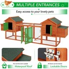 Wooden Hen House Cage 144   Big Chicken Coop With Separate Run Space