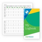 Lifescan Onetouch Logbook - Lot Of 2 - Free Ship - Diabetic Log Book Blood Sugar