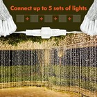300 Led Window Curtain String Light Wedding Party Home Garden Bedroom Outdoor