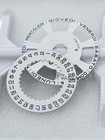 Watch Accessories For 3255 Movement Ltalian Calendar Week Plate White Calendar