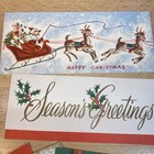 Lot X 17 Vtg  Christmas Greeting Cards  1940s  50s 60s Beautiful Collection Used