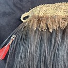 Authentic Indian Headdress Hand Made Ostriches Feathers Please See Pictures
