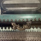 Jewelry Box Casket Bevel Glass  Filigree Made In India    