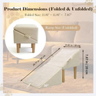 Split Ottoman Dog Ramp For Couch   Bed  2-in-1 Foldable Pet Stairs   Steps  Anti
