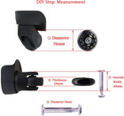 Luggage Suitcase Replacement Wheels 70mm  76mm  80mm With Abec 608zz Bearings  I
