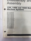 Caterpillar Disassembly   Assembly 12h 140h   160h Motor Graders Machine Systems