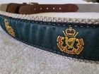Royal County Down Golf Club Mens Belt Size 38 By Seejays Canvas Embroidered 