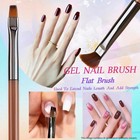 8pcs Nail Art Brushes Set  5 Liners   3 Multi Shape Gel Builder Black
