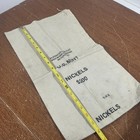 Vintage Us Mint Nickels  200 Bank Money Cash Bag Canvas