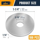 100 Pcs Stainless Steel Fender Flat Washers 5 16  X 1-1 4  For Bolts And Scre   