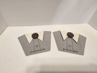 Set Of Two Vintage Judith Jack Marcasite Silver Buttons New Old Stock