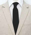 Belluno Men s Skinny Cotton Linen Necktie  2 5 Inch Width