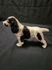 Vintage Porcelain Black   White Cocker Spaniel Pointer Figurine Made In Japan