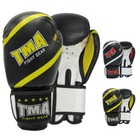 Tma Leather Boxing Gloves Punching Bag Mma Muay Thai Training Glove