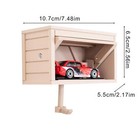 Wall Mounted Key Holder Key Organizer Rack Wood Car Garage Shape Clothes