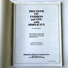 Vtg 1977 Sewing Book Discover Fit Fashion And You With Simplicity By Leona Rocha