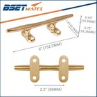 Boat Cleat 6inch  Brass Boat Cleat 316 Stainless Steel Open Base Dock Cleats    