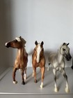 Vintage 1985 Breyer Reeves Bob Scriver  and Two Other Horse Figures 