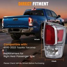 Tail Light Assembly Compatible With 2016-2023 Toyota Tacoma  Rear Taillight Brak