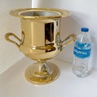 Vintage Towle Gold Plated Silverplate Handled Trophy Champagne Wine Ice Bucket