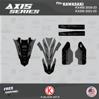 Graphics Kit For Kawasaki Kx450  2019-2023  Axis Series - Smoke