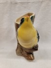 6 1 2  Goldfinch On Tree Stump Planter By Royal Copley  Royal Windsor