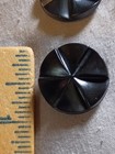 4 Vintage Colt   38 Black Plastic Buttons 