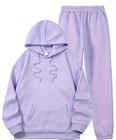 Women No Worries God Got Me Hoodie   Pants Set 2pc Sportswear Gym Suit S-xxl