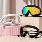 Swim Goggles Adult With Nose Cover  Anti-fog Clear Diving Mask Wide View Soft Us