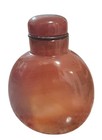 Antique Agate Snuff Bottle Hand Carved Oriental Art
