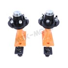 Pair 6x 5 5 Lug 8000lb Superior Shipping Container Wheels  Bolt-on Spindle Kit