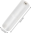 10pcs Aaa To Aa Battery Adapter Converter Holder Clear Transparent Case