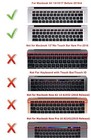  English Silicone Keyboard Cover Skin For Macbook Air 13 for Macbook Pro Black
