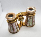 Antique Lemaire Paris Opera Glasses Mother Of Pearl Binoculars W original Case