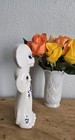 Vintage Eyelash Anthropomor Puppy Dog Long Neck Figurine Tilso Japan Collectible