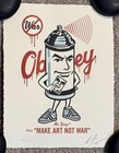Shepard Fairey Mr  Spray Letterpress Art Print S   450 Make Art Not War Poster