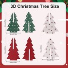 3pcs Wooden Christmas Tree Decorations  Adorable Rustic Wooden Christmas Trees 