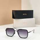 Vintage Dita Flight 006 Sunglasses Matte Black Frame Gradient Purple Lens Gift