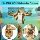 34-975xl2 3 4   Reduced Pressure Zone Backflow Preventer Valve New