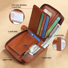 Wallet For Men 2024 New Genuine Leather Zipper Wallet  Change Card Bag  All-in-o
