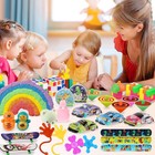 65 Pcs Party Favors Carnival Treasure Box Toys Classroom Prizes Small Mini Bulk