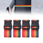 4 Pack Luggage Straps - Adjustable Suitcase Belts  Travel Packing Straps
