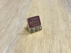 Farm Bureau Insurance 1 5 10k Gold Square Lapel Pin No  5 White Pearl Stone 