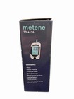 Metene Td-4116 Digital Blood Glucose Kit  Meter  Strips  Backlight  White black