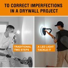 Variable Speed Drywall Sander With Vacuum Dust Collection  Led Light   18 Discs