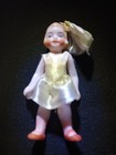 Antique 2 1 2  Miniature Porcelain Doll House Doll With Box